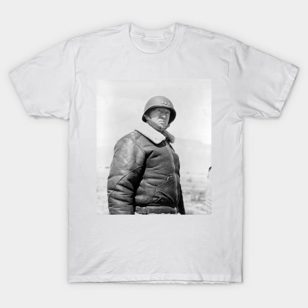 Vintage General George S. Patton WW2 T-Shirt by pdpress